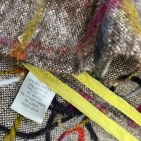 Christopher & Banks Vest Size Medium Felted Artsy Unique Wearable Art Goblincore - Picture 6 of 10